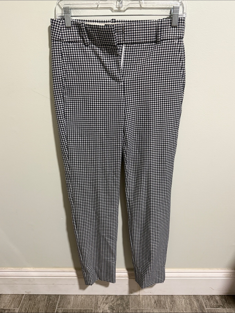 NWT! J. Crew Cameron Checkered Trouser Pants Size 0